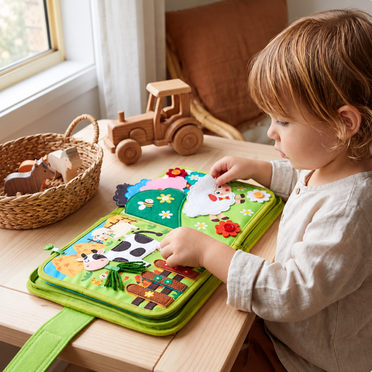 Εκπαιδευτικό Montessori Βιβλίο Ιστοριών Φάρμας
