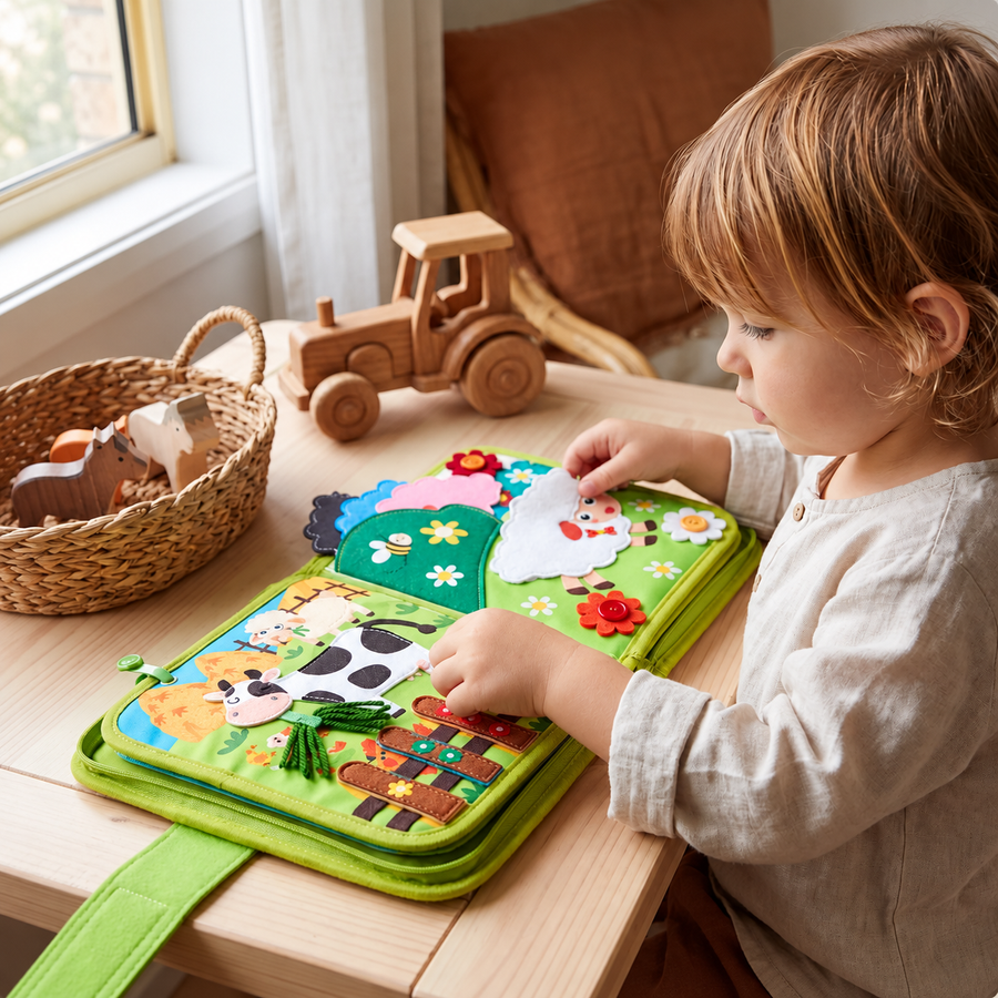 Εκπαιδευτικό Montessori Βιβλίο Ιστοριών Φάρμας